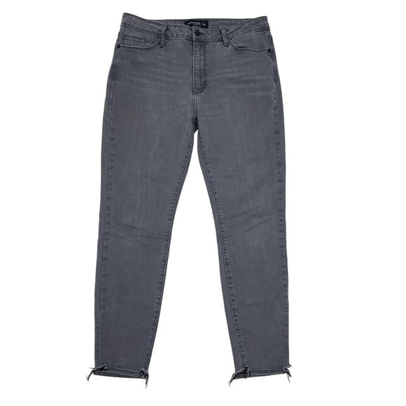 JUST BLACK Denim - Just Black Denim Jeans Women’s Size 31 Charcoal Gray Skinny Raw Hem Mid Rise